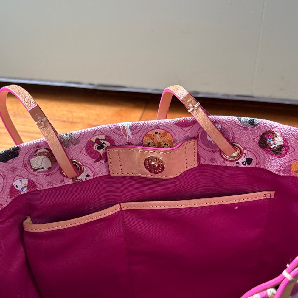 Dooney & Bourke Pink Dog Tote - Picture 4 of 9